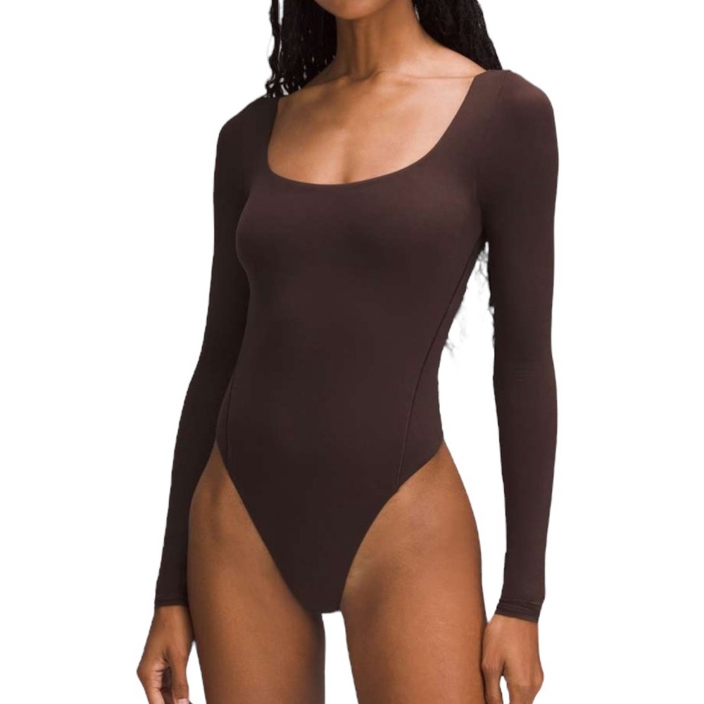 Lululemon Wundermost Ultra-Soft Square-Neck Long-Sleeve Bodysuit Size XL New